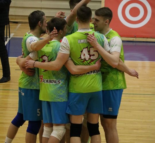 Čempionāta fināls 1.spēle- Jēkabpils Lūši vs RTU Robežsardze Jūrmala 3-0 (25-22;25-20;26-24)