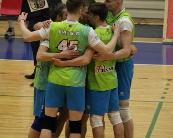 Čempionāta fināls 1.spēle- Jēkabpils Lūši vs RTU Robežsardze Jūrmala 3-0 (25-22;25-20;26-24)