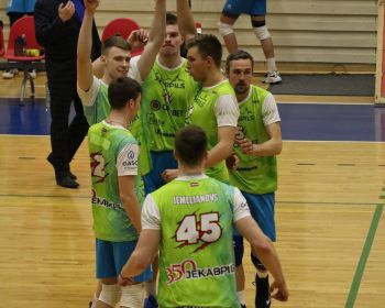 Čempionāta fināls 1.spēle- Jēkabpils Lūši vs RTU Robežsardze Jūrmala 3-0 (25-22;25-20;26-24)