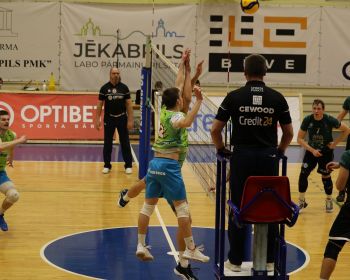 Čempionāta fināls 1.spēle- Jēkabpils Lūši vs RTU Robežsardze Jūrmala 3-0 (25-22;25-20;26-24)