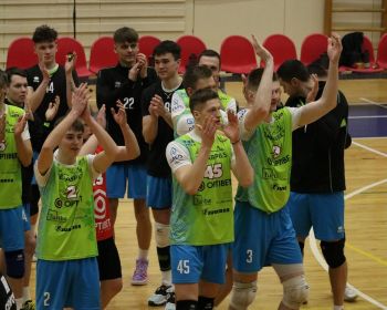 Čempionāta fināls 1.spēle- Jēkabpils Lūši vs RTU Robežsardze Jūrmala 3-0 (25-22;25-20;26-24)