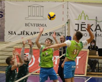 Čempionāta fināls 1.spēle- Jēkabpils Lūši vs RTU Robežsardze Jūrmala 3-0 (25-22;25-20;26-24)