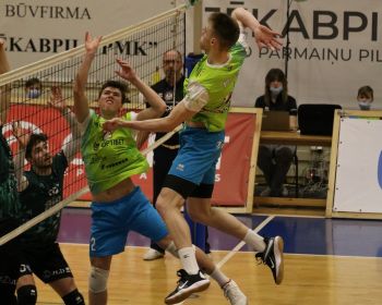 Čempionāta fināls 1.spēle- Jēkabpils Lūši vs RTU Robežsardze Jūrmala 3-0 (25-22;25-20;26-24)