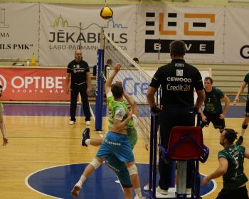 Čempionāta fināls 1.spēle- Jēkabpils Lūši vs RTU Robežsardze Jūrmala 3-0 (25-22;25-20;26-24)