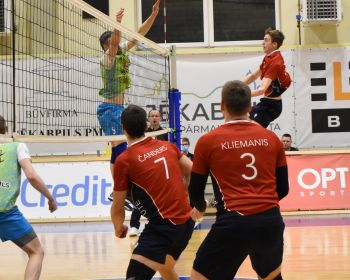 Latvijas Čempionāts volejbolā ceturtdaļfināls - Jēkabpils Lūši pret VK Aizpute