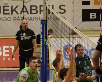 Čempionāta fināls 1.spēle- Jēkabpils Lūši vs RTU Robežsardze Jūrmala 3-0 (25-22;25-20;26-24)
