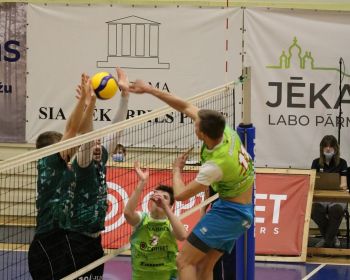Čempionāta fināls 1.spēle- Jēkabpils Lūši vs RTU Robežsardze Jūrmala 3-0 (25-22;25-20;26-24)