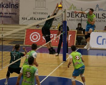 Čempionāta fināls 1.spēle- Jēkabpils Lūši vs RTU Robežsardze Jūrmala 3-0 (25-22;25-20;26-24)