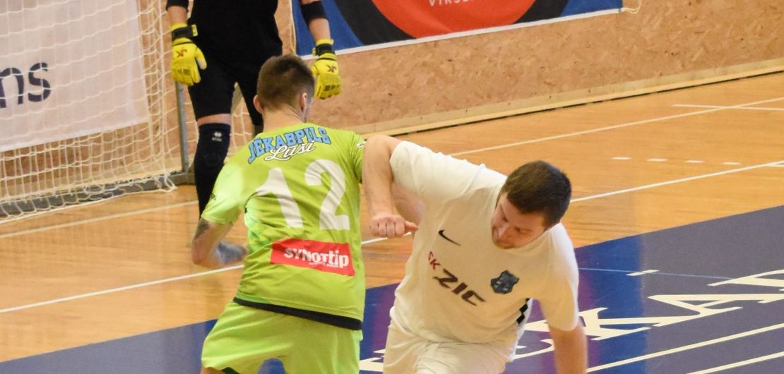 Jēkabpils Lūši/ Ošukalns telpu futbolisti aizvada mājas spēli pret FK Nikars